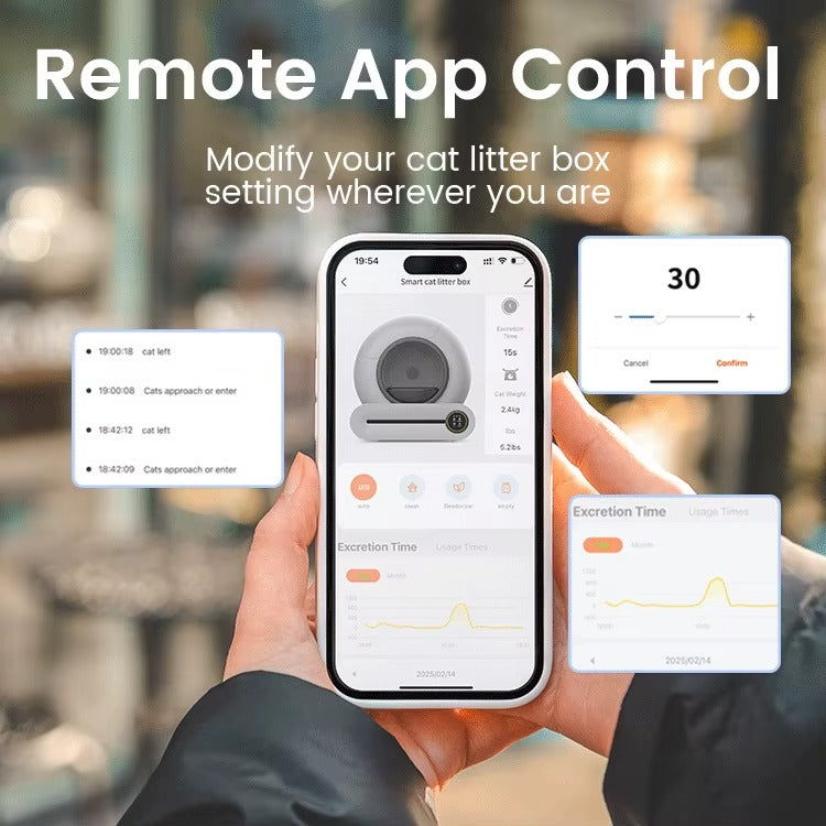 OEM Smart Electric Cat Litter Box Extra Large Fully Enclosed Automatic Cat Litter Scooper with High Tech Features